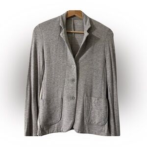Gray Bamboo Sweater Cardigan Blazer XS